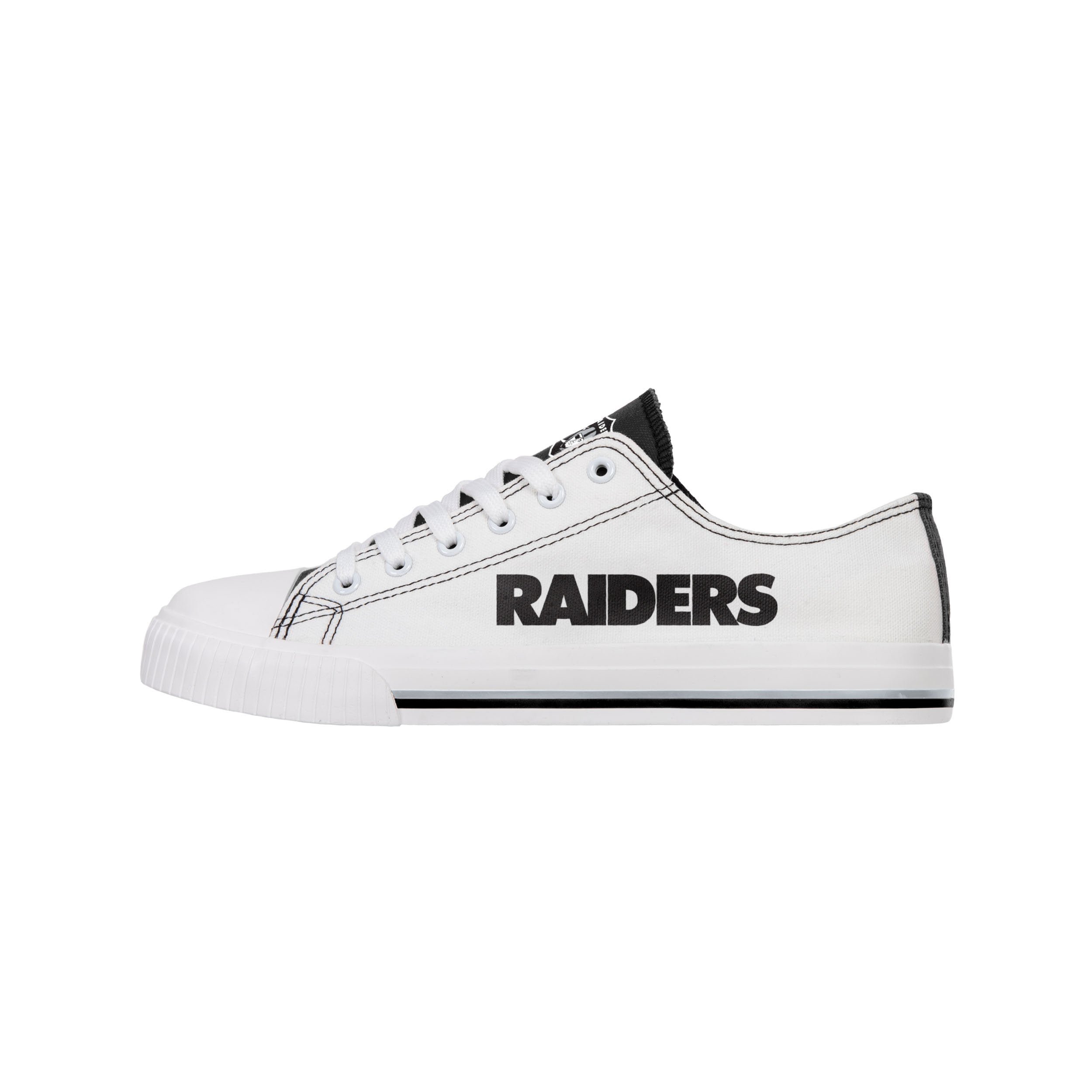 Las Vegas Raiders Cuce Women's Glitter Sneakers - White