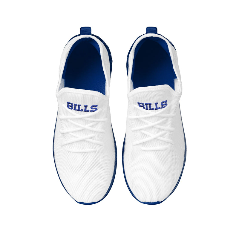 Buffalo Bills NFL Mens Gradient Midsole White Sneakers Buffalo Bills NFL Mens Gradient Midsole White Sneakers