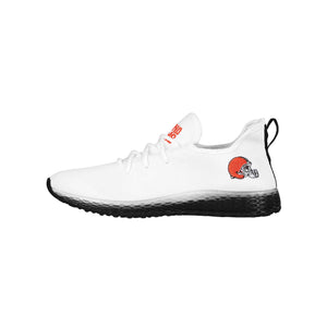 Cleveland Browns NFL Mens Gradient Midsole White Sneakers