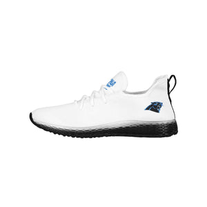 Carolina Panthers NFL Mens Gradient Midsole White Sneakers