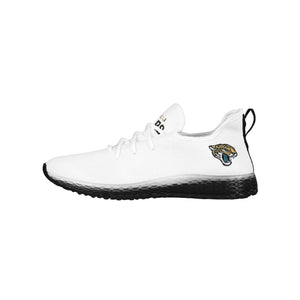 Jacksonville Jaguars NFL Mens Gradient Midsole White Sneakers