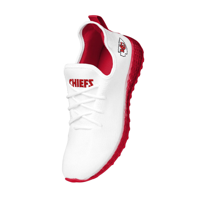 Kansas City Chiefs NFL Mens Gradient Midsole White Sneakers