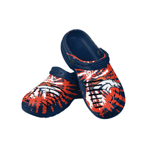 Denver Broncos NFL Mens Tie-Dye Clog With Strap