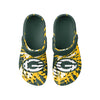 Green Bay Packers NFL Mens Tie-Dye Clog With Strap