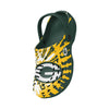 Green Bay Packers NFL Mens Tie-Dye Clog With Strap