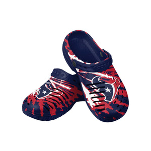Houston Texans NFL Mens Tie-Dye Clog With Strap