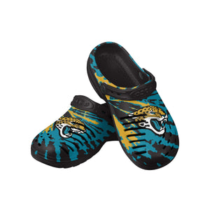 Jacksonville Jaguars NFL Mens Tie-Dye Clog With Strap