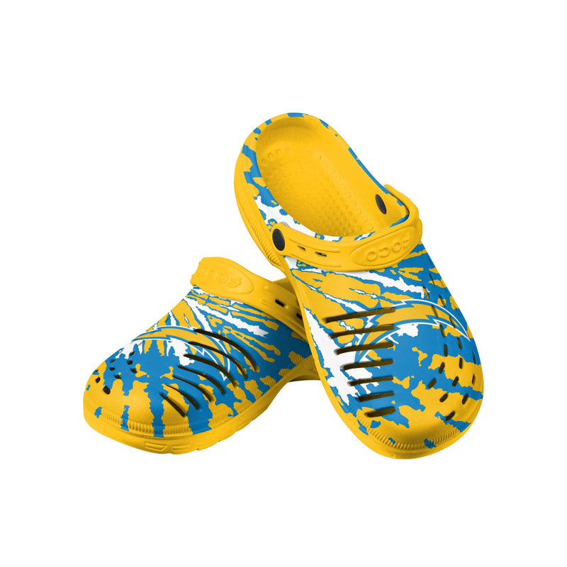 Los Angeles Chargers NFL Mens Tie-Dye Clog with Strap