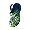 Seattle Seahawks NFL Mens Tie-Dye Clog With Strap