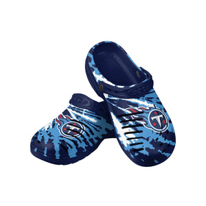 Tennessee Titans NFL Mens Tie-Dye Clog With Strap