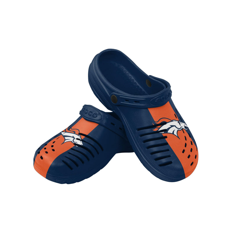 Denver Broncos Womens Stripe Logo Slippers