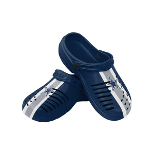 Dallas Cowboys NFL Mens Team Stripe Clog With Strap