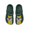 Green Bay Packers NFL Mens Team Stripe Clog With Strap