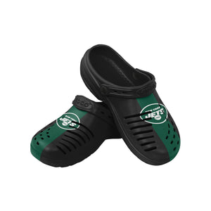 New York Jets NFL Mens Team Stripe Clog With Strap