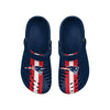 New England Patriots NFL Mens Team Stripe Clog With Strap