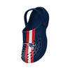 New England Patriots NFL Mens Team Stripe Clog With Strap