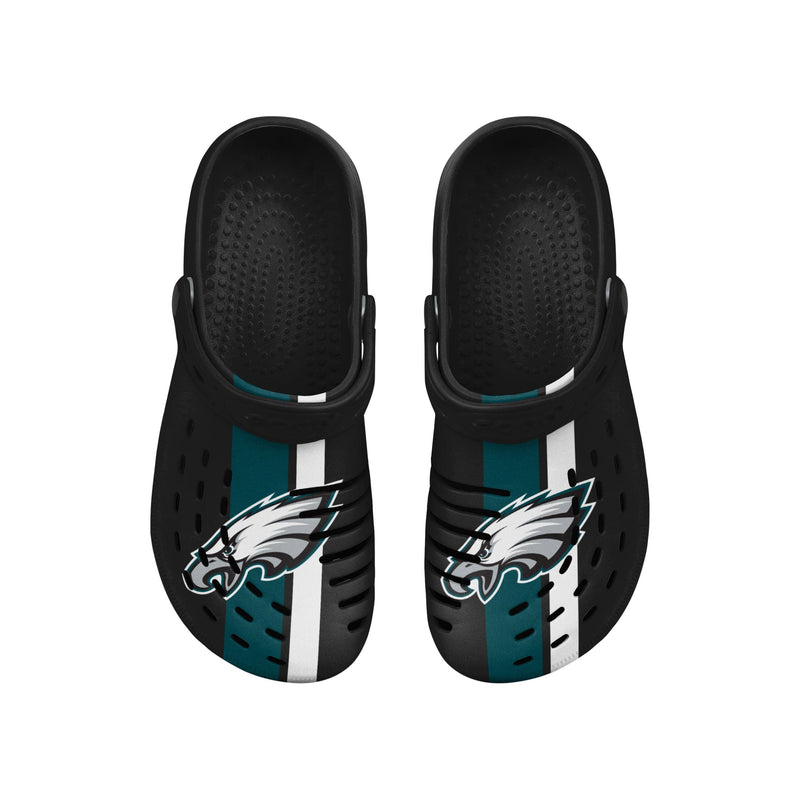 Crocs Philadelphia Eagles Faux Fur Lined Slip On Clog Shoes Black