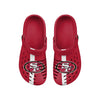 San Francisco 49ers NFL Mens Team Stripe Clog With Strap