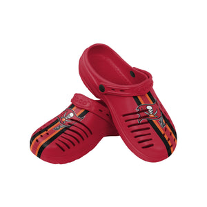 Tampa Bay Buccaneers NFL Mens Team Stripe Clog With Strap