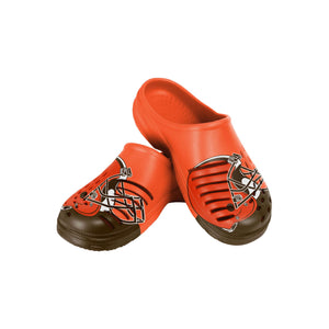 Cleveland Browns NFL Youth Colorblock Big Logo Clog