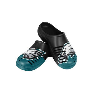 Philadelphia Eagles NFL Youth Colorblock Big Logo Clog