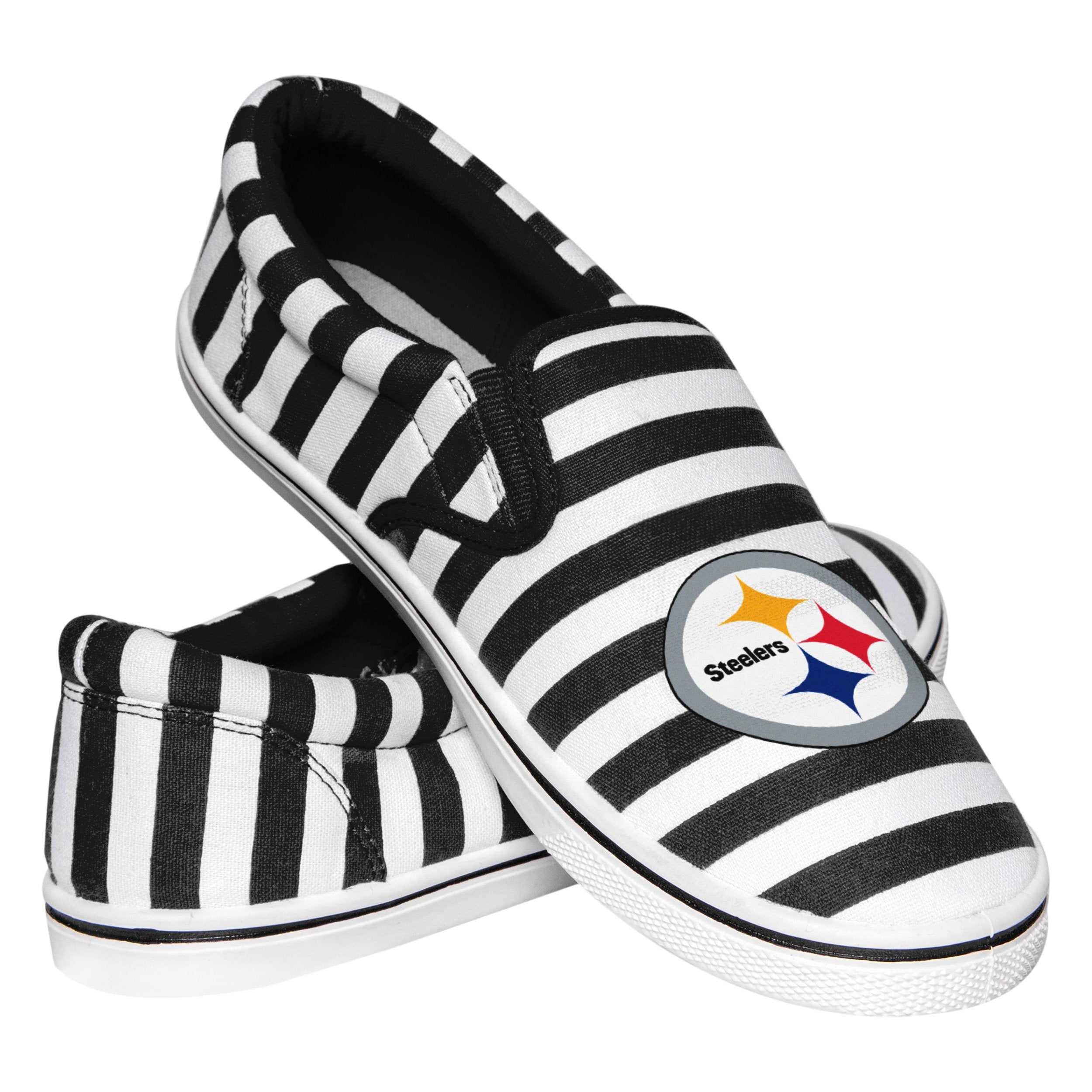 Pittsburgh Steelers Logo-Pattern Zipper Canvas Sneakers