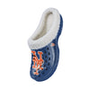 New York Mets MLB Womens Sherpa Lined Glitter Clog