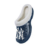 New York Yankees MLB Womens Sherpa Lined Glitter Clog