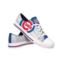 Lids Chicago Cubs FOCO Women's Glitter Sneakers