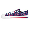 Cleveland Guardians MLB Womens Low Top Repeat Print Canvas Shoes