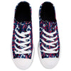 Cleveland Guardians MLB Womens Low Top Repeat Print Canvas Shoes