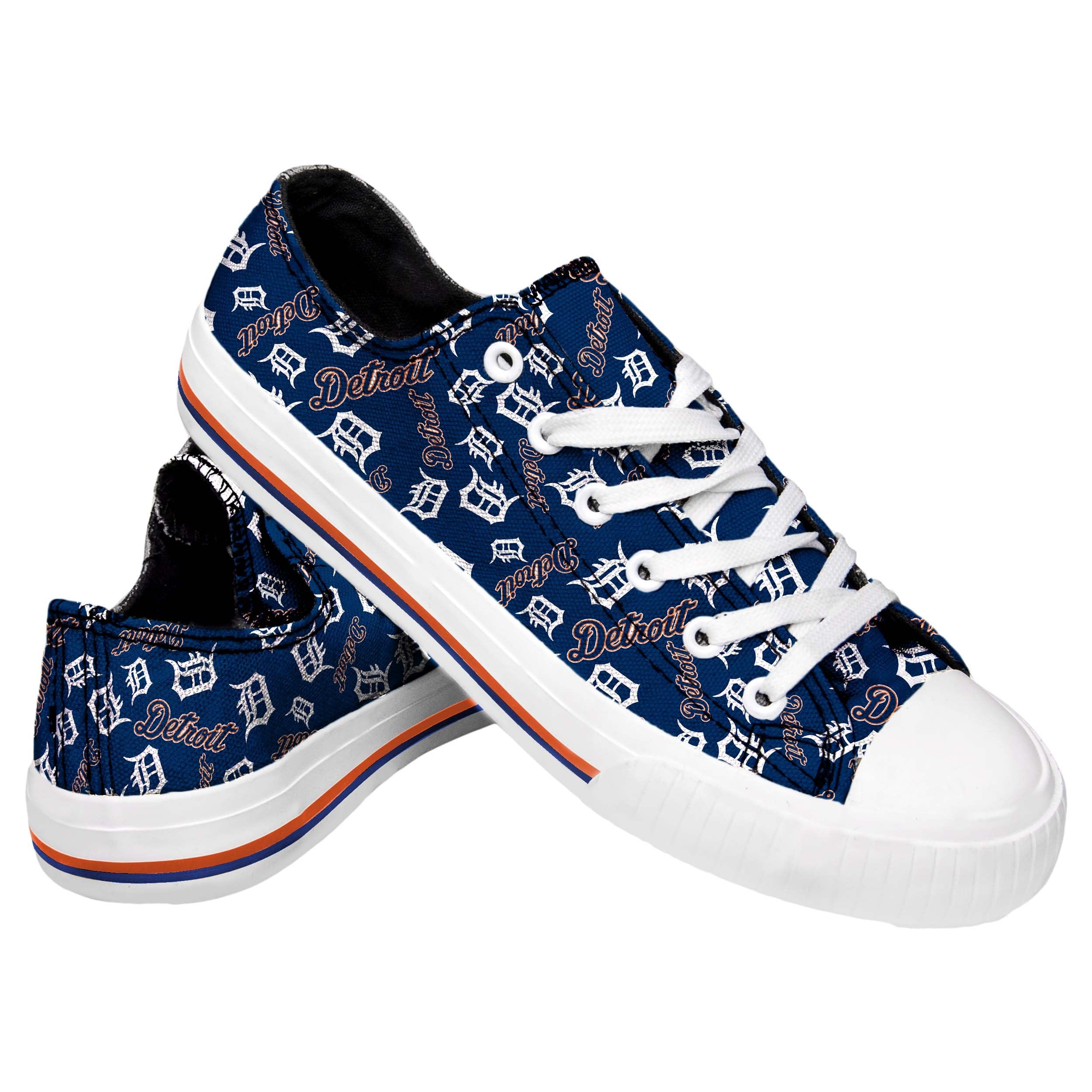 Women's Detroit Lions Repeat Print Low Top Sneakers