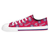 Washington Nationals MLB Womens Low Top Repeat Print Canvas Shoes