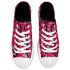 Washington Nationals MLB Womens Low Top Repeat Print Canvas Shoes