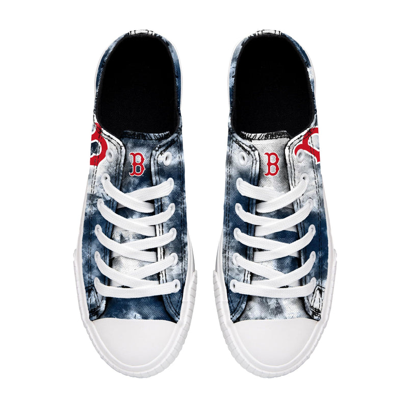 FOCO Denver Broncos NFL Womens Low Top Tie Dye Canvas Shoes - 9