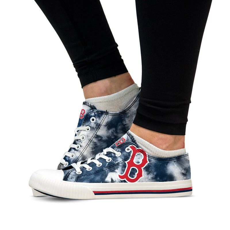 Boston Red Sox MLB Men And Women Low Top Tie-Dye Canvas Shoe For Fans -  Freedomdesign