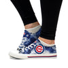 Chicago Cubs MLB Womens Low Top Tie-Dye Canvas Shoe