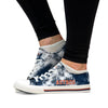 Houston Astros MLB Womens Low Top Tie-Dye Canvas Shoe