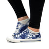 Los Angeles Dodgers MLB Womens Low Top Tie-Dye Canvas Shoe