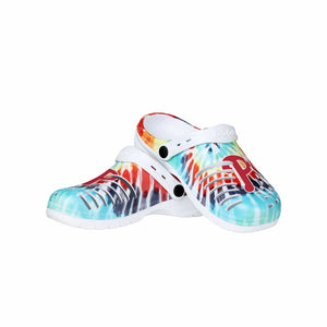 Philadelphia Phillies MLB Womens Tie-Dye Clog With Strap