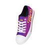 LSU Tigers NCAA Womens Color Glitter Low Top Canvas Shoes