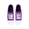 TCU Horned Frogs NCAA Womens Color Glitter Low Top Canvas Shoes