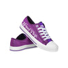 TCU Horned Frogs NCAA Womens Color Glitter Low Top Canvas Shoes