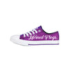 TCU Horned Frogs NCAA Womens Color Glitter Low Top Canvas Shoes