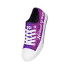 TCU Horned Frogs NCAA Womens Color Glitter Low Top Canvas Shoes