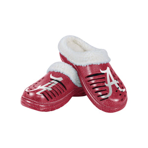 Alabama Crimson Tide NCAA Womens Sherpa Lined Glitter Clog