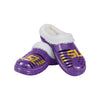 LSU Tigers NCAA Womens Sherpa Lined Glitter Clog