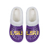 LSU Tigers NCAA Womens Sherpa Lined Glitter Clog