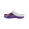 LSU Tigers NCAA Womens Sherpa Lined Glitter Clog