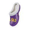 LSU Tigers NCAA Womens Sherpa Lined Glitter Clog